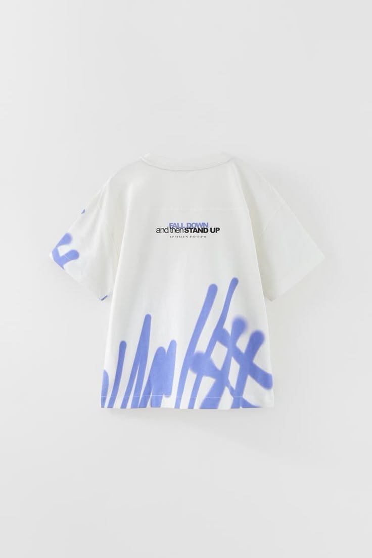 Stand Up Statement White Graphic Cotton T-Shirt